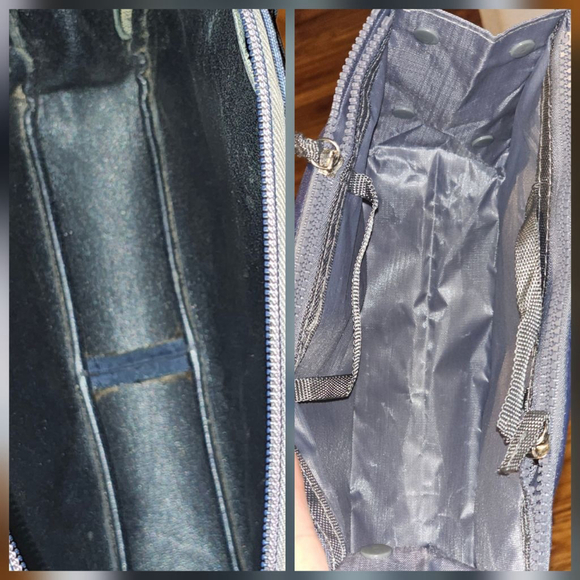 Christian Dior Vintage Navy Shoulder Bag w/Twilly & Insert Added - Picture 4 of 16